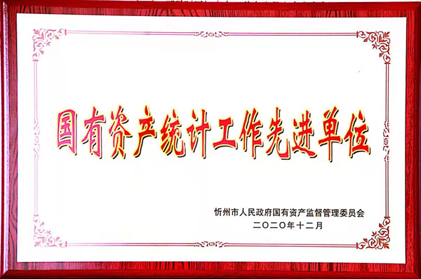 55世纪集团被评为：国有资产统计事情先进单位